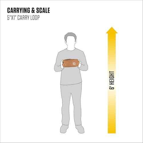 Carhartt Durable Travel Kit, Organize Essentials W/the Water Resistance Free Toiletry Bag