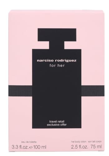 Narciso Rodriguez 2 Pc. Gift Set for Women Edt 3oz + B/l 2.5 Oz, 3fl Oz