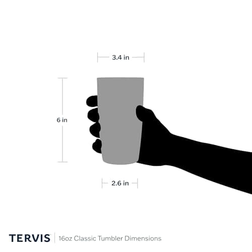 Tervis Fishing Lures Made in USA Double Walled Insulated Tumbler Travel Cup Keeps Drinks Cold & Hot, 16oz, Classic