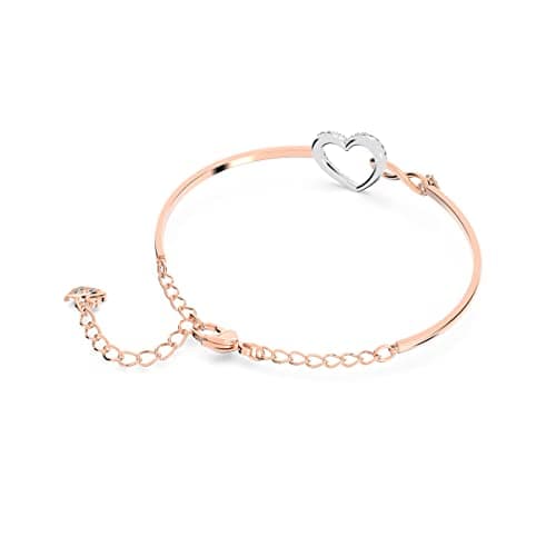 Swarovski Infinity Heart Jewelry Collection, Necklaces and Bracelets, Rose Gold & Rhodium Tone Finish, Clear Crystals