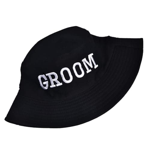 Bride Bucket Hat for Bachelorette Party Embroidered Sun Hat Bridal Shower Bride to be Gift White