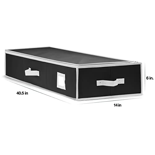 Wrapping Paper Organizer Storage for Christmas Gifts Wrapping Paper (6 Colors) Underbed Storage Container with Interior Pockets, Fits 24 Rolls