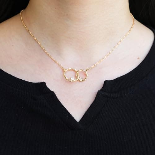 Gifts for Women, Butterfly Compass Cross Necklace Friendship Necklace Sister Gifts Daughter Gifts Graduation Chritmas Birthday