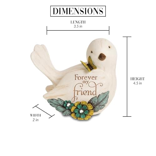 Pavilion Gift Company 41044 Simple Spirits Forever My Friend Bird Figurine, 3-1/2-Inch