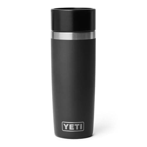 YETI Rambler 16 oz Travel Bottle, Stainless Steel, Vacuum Insulated with Leakproof Commuter Cap, Black