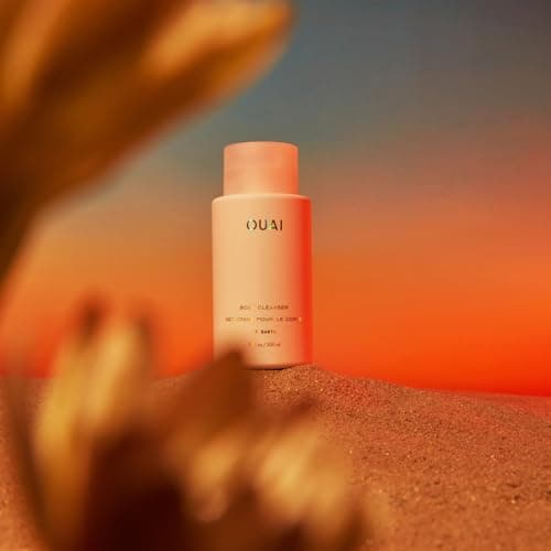 OUAI Body Cleanser, St. Barts - Foaming Body Wash with Jojoba Oil and Rosehip Oil to Hydrate, Nurture, Balance and Soften Skin - Paraben, Phthalate and Sulfate Free Skin Care Products (10 Fl Oz)