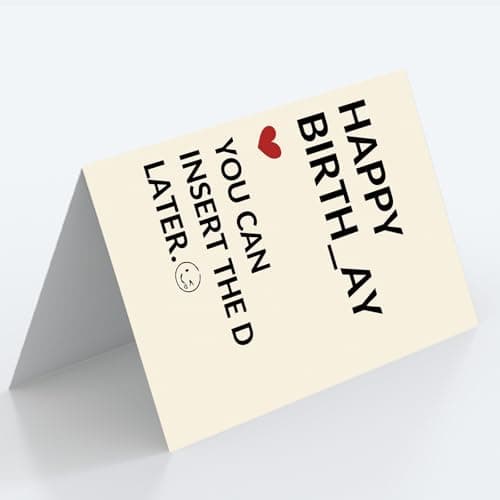 Funny Birthday Gifts for Men Him, Humorous Bady Card for Husband Boyfriend, Adult Men Gifts for Birthday