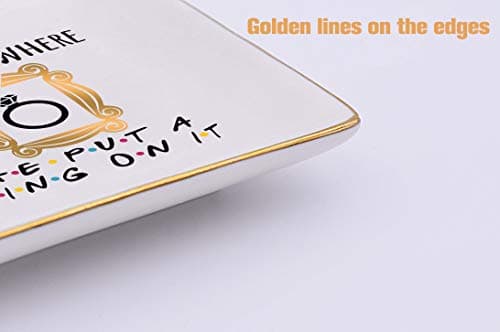 Engagement Gift-Bride to Be-Newly Engaged-Fun Wedding Gift-The One Where He Put A Ring On It-Jewelry Holder Ring Dish Trinket Box Tray-Friends TV Show