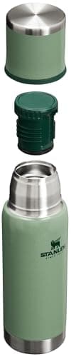 Stanley Adventure to Go Insulated Travel Tumbler - 17 OZ - Leak-Resistant Stainless Steel Insulated Bottle with Insulated Cup Lid and Splash-Free Stopper, Hammertone Green, 10-10816-001