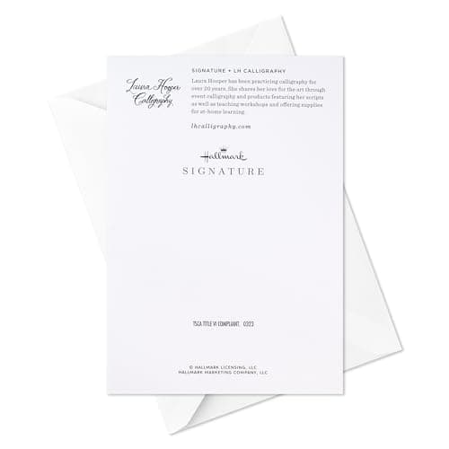 Hallmark Signature Anniversary Card (Gold and Woodgrain, Love You More) for Husband, Wife, Partner, Spouse