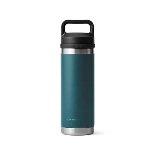 YETI Rambler 18 oz Bottle, Leakproof, Vacuum Insulated, Stainless Steel with Chug Cap, Cape Taupe