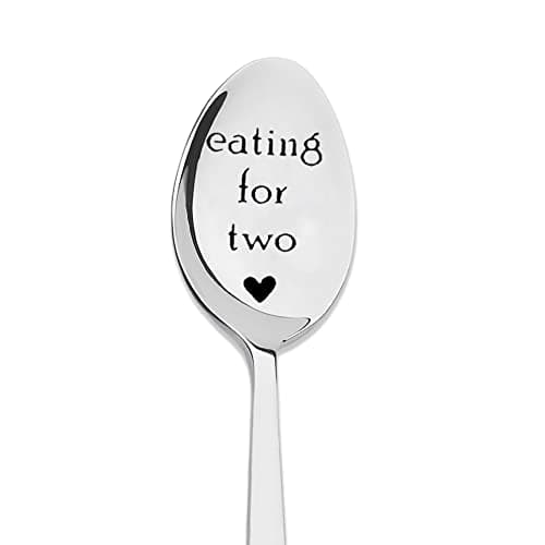 Pregnancy Gifts for First Time Moms Eating for Two Spoon for Soup Cereal Spoons Gift for Pregnant Women New Mom Mommy Mama To Be Gift Pregnancy Announcement Gifts