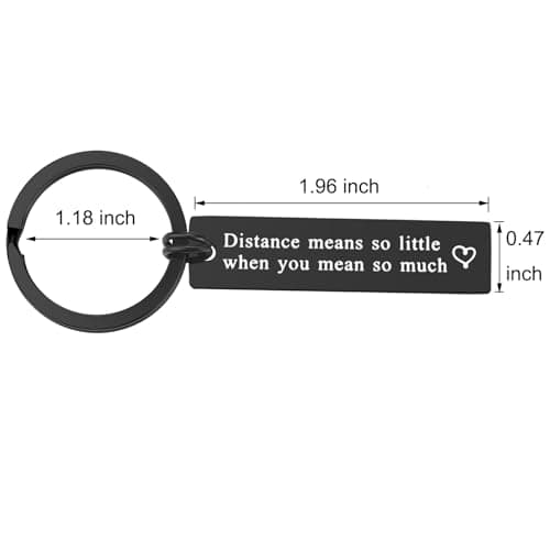 Couple Keychain for Boyfriend Girlfriend Long Distance Relationship Gift Keyring Going Away Gift for Husband Wife Couples Jewelry Brithday Valentines Gift Anniversary Keychain Gift,His and Hers Gift