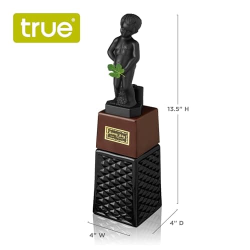 True Bonny Boy Liquor Dispenser, Novelty Drink Dispenser for Whiskey, Bourbon, Vodka, Gin, and Spirits, Fun Bar Cart Accessories for Home Bar, Man Cave, or Liquor Cabinet Decor, 16 oz, Set of 1