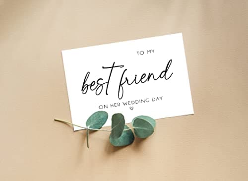 Wedding Card For Bride - To My Best Friend Wedding Gift For Her - Best Friend Gift - Congratulations Handmade Cards For Bride - Bestie