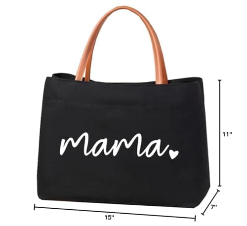 Mom Mama Bag Mother Gifts Momlife Tote for Hospital, Shopping, Beach, Travel