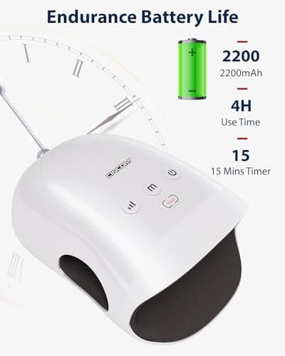 CINCOM Hand Massager - Cordless Hand Massager with Heat and Compression for Arthritis and Carpal Tunnel, Gifts for Women(White)