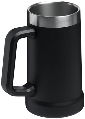 Stanley Stay-Chill Beer Stein 24 oz | Heavy Duty Big Grip Handle | Beer Tumbler Drink Cup, Holds 2 Cans | Insulated Stainless Steel Party Mug | BPA-Free