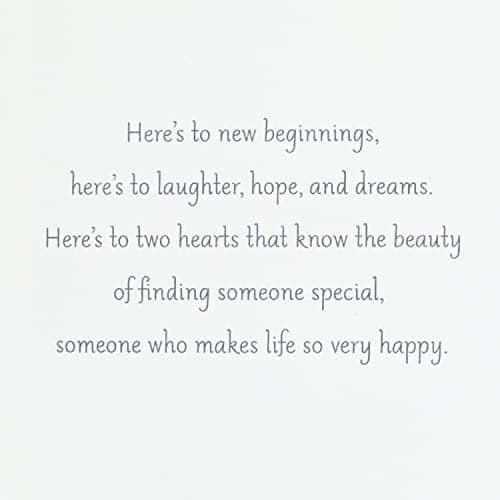 Hallmark Wedding Card (Removable Keepsake Wooden Heart Ornament)