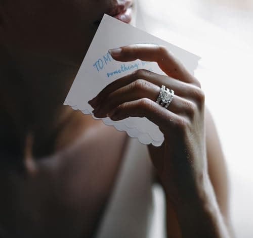 MKISHINE Something Blue for Bride Gift for Bride from Maid of Honor Best Friend Wedding Gift to Bride from Bridesmaid Bridal Blue Handkerchief, Something Blue Angel Gift, Bridal Shower Gift