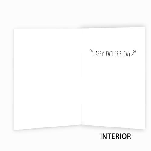 Funny Fathers Day Card for Step Dad,Happy Father's Day Gifts from Step Daughter Son,Bonus Dad Fathers Day Card Gift
