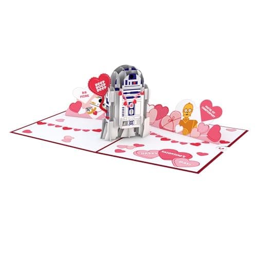 Lovepop Valentines Day Card for Her, Him - 3D Star Wars Greeting Pop-Up Cards - YouR2 Cute - 5" x 7" - Blank Notecard & Envelope Included