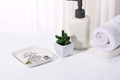 Scwhousi Ring Dish Jewelry Tray for Friend Mom Sister Maid of Honor,Birthday Mother's Day Christmas Gifts