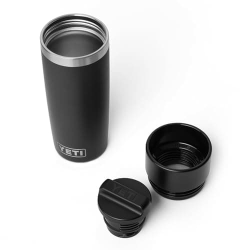YETI Rambler 16 oz Travel Bottle, Stainless Steel, Vacuum Insulated with Leakproof Commuter Cap, Black