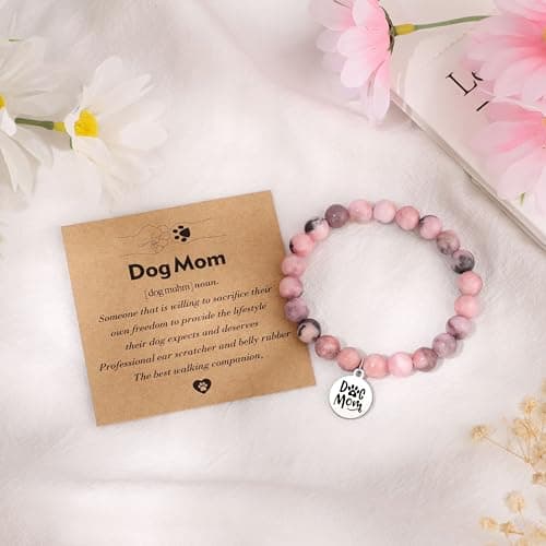 JoycuFF Dog Mom Gifts for Women, Mothers Day Birthday Christmas Gifts for Dog Mom Best Friend Sister Daughter Women Tote Bag