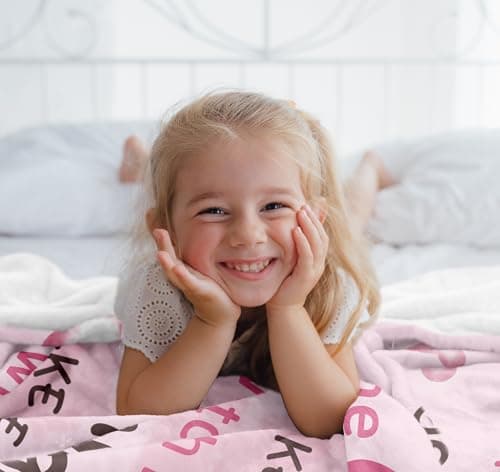 Nicetous Baptism Gifts for Girl Boy Blanket 50x40in, Baptismal Gifts for Women/Kid/Baby Girl, Baptism Favors, Christening Gifts for Girls, Baptism Gift Idea Throw Blanket