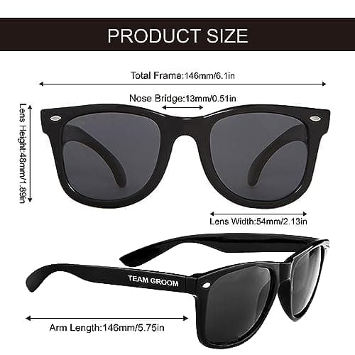 LotsBuyLots Groomsmen Gifts-10PCS Wedding Sunglasses Bachelor Party Favors for Groom,Team Groom (Team Groom)