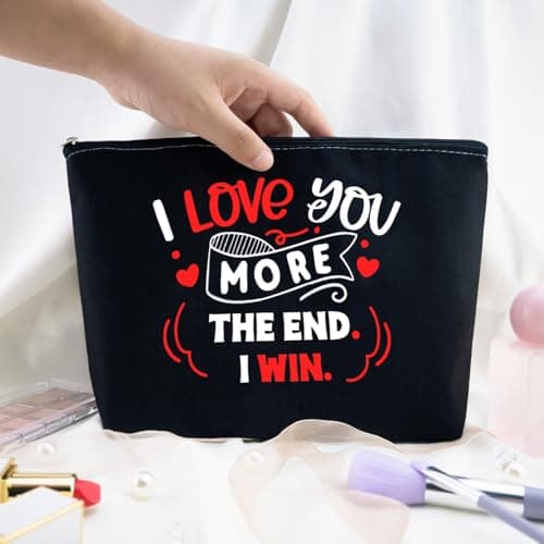 I Love You Gifts for GF Valentines Gift Bags Valentines Day Gift I Love You Cosmetic Bag for Her Anniversary Bag for Girlfriend Wife Women