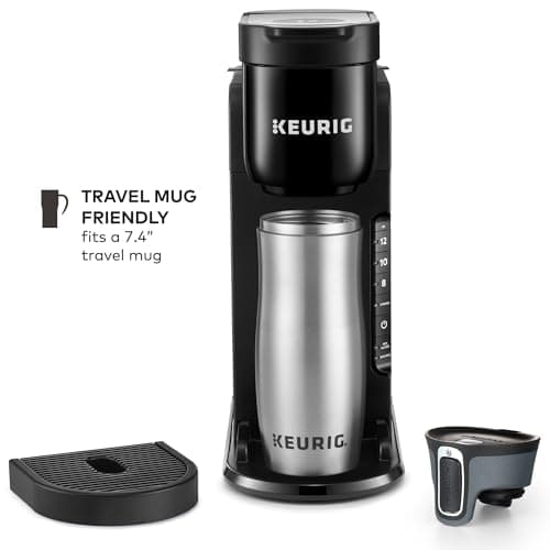 Keurig K-Express Single Serve K-Cup Pod Coffee Maker, 3 Brew Sizes, Strong Button Feature, 42oz Removable Reservoir, Black