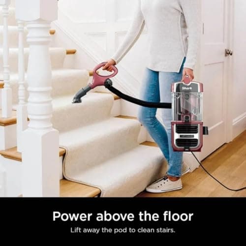 Sharky Navigator Pet Upright Vacuum – Deep Carpet & Floor Cleaning with HEPA Filter and Lift-Away Canister