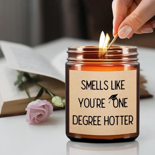 Graduation Gifts for Her/Him High School Seniors Class Of 2025 Nursing Grad Masters Degree 8th Grade College Graduation Gifts for Women Funny Congratulations Gift Candle for Sister Son Daughter Friend
