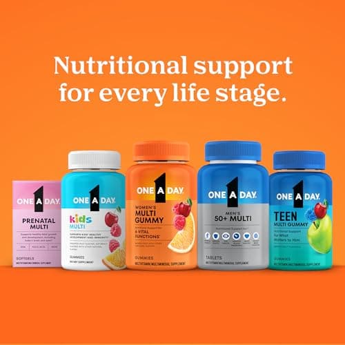 ONE A DAY One A Day Men’s 50+ Healthy Advantage Multivitamin, Multivitamin for Men with Vitamins A, C, E, B6, B12, Calcium and Vitamin D, Tablet, 200 Count (Pack of 1)