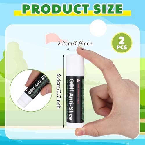 2 Pieces Golf Anti-Slice Compound for Clubs Boosts Distance and Increases Accuracy Gift for Golfer Supply