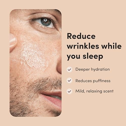hims Goodnight Wrinkle Cream - Hydrating Men's Face Moisturizer with Hyaluronic Acid, Shea Butter & Caffeine - Reduces Wrinkles While You Sleep - 1 fl oz