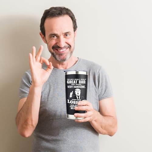 Gifts for Dad from Daughter, Son, Kids on Fathers Day, Christmas, Birthday - Funny Dad Birthday gift Ideas -Fathers - Best Dads Ever Gifts, Pefect for 20oz Stainless Steel Tumbler