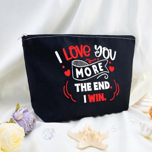 I Love You Gifts for GF Valentines Gift Bags Valentines Day Gift I Love You Cosmetic Bag for Her Anniversary Bag for Girlfriend Wife Women