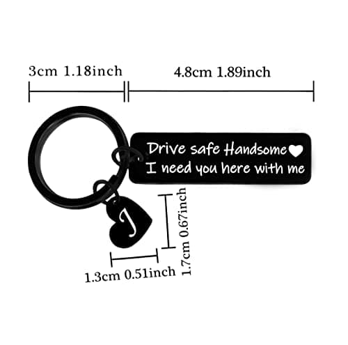 Nimteve Drive Safe Keychain - Handsome Gifts For Him, Dad, Husband, Boyfriend
