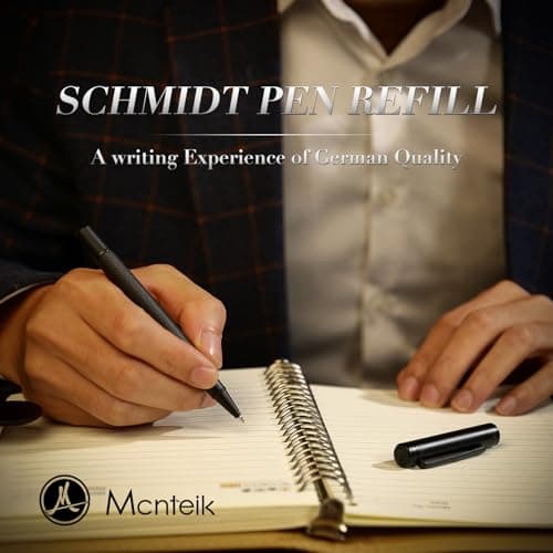 Matte Black Forest Rollerball Pen, Luxury Pen with Schmidt Black Ink Refill, Fancy Pen Gift Set for Men & Women, Business Signature, Executive, Office, Nice Fancy Designer Pens