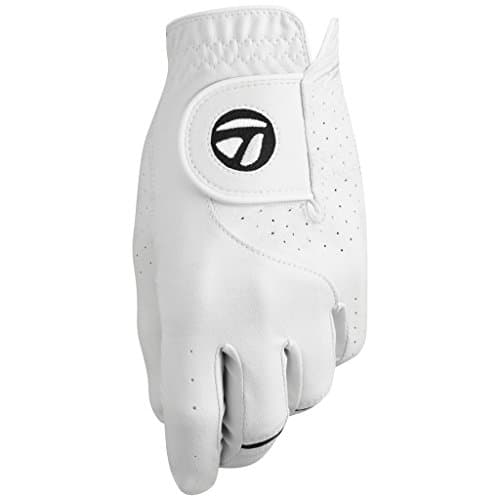 TaylorMade Golf STRATUS TECH GLOVE 2-PACK (WHITE, LEFT HAND, LARGE), WHITE(LARGE, WORN ON LEFT HAND)
