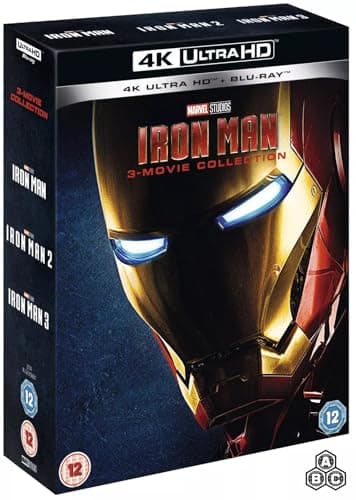 Iron Man: Trilogy (3-Movie Complete Collection, 6-Disc Box set) [4K UHD + Blu-ray] [Region Free]