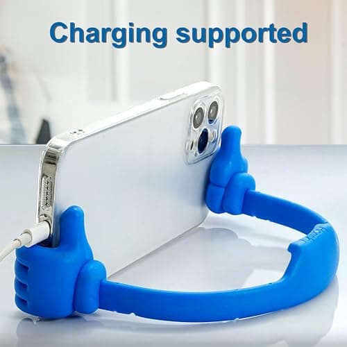 Honsky Cell Phone Stand Holder, Thumbs Up Lazy Phone Stand, Universal Adjustable Flexible, Cute Perfect Stocking Stuffers Gifts for Teen Girls, Compatible with Cell Phones & Tablets,Green