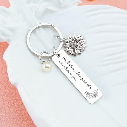 Going Away Gifts for Coworkers Women Friendship Keychain Friend Moving Away Gifts for Friends We Will Miss You Decorations Goodbye Things