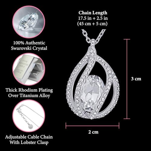 TRYNDI To My Daughter Necklace from Dad - Christmas Gifts for Daughter, Granddaughter, Daughter-In-Law, Women's Jewelry Gifts for Women Birthday, Valentine's Day, Mother's Day