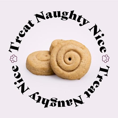 Three Dog Bakery CinnaMutt Roll Crunch, 5 oz Festive Dog Bones, Holiday & Christmas Dog Training Treats, Puppy Training Rewards