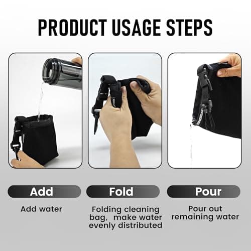 Golf Club and Golf Ball Cleaning Bag - Cleans Club Grooves, Waterproof Clean Face Tech, Detachable Clip, Machine Washable, Stay-Dry Exterior