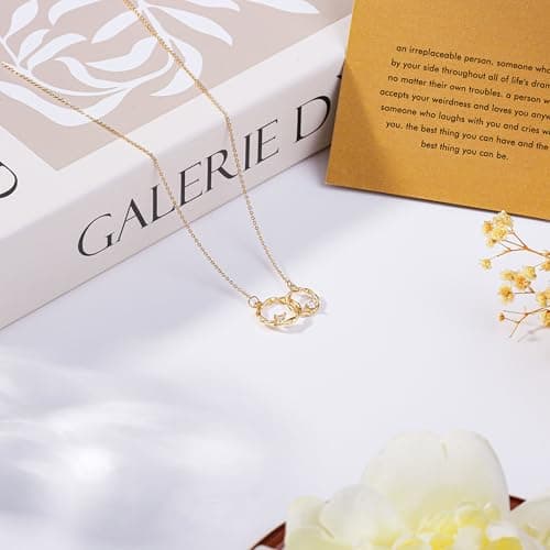 Gifts for Women, Butterfly Compass Cross Necklace Friendship Necklace Sister Gifts Daughter Gifts Graduation Chritmas Birthday